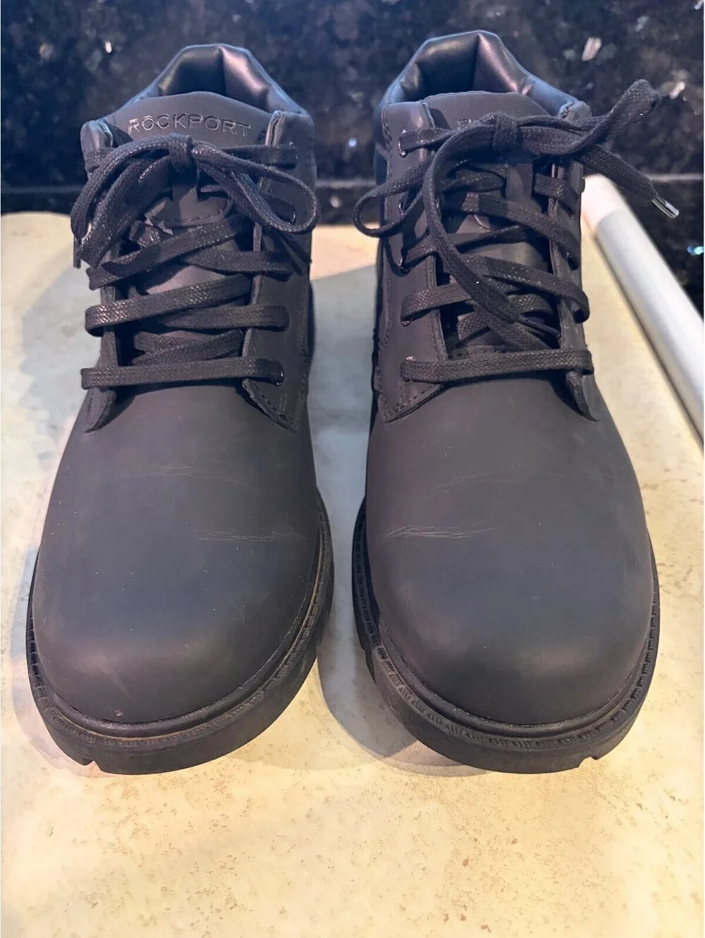 Rockport Hydro-Shield Waterproof Black Boots Size 9